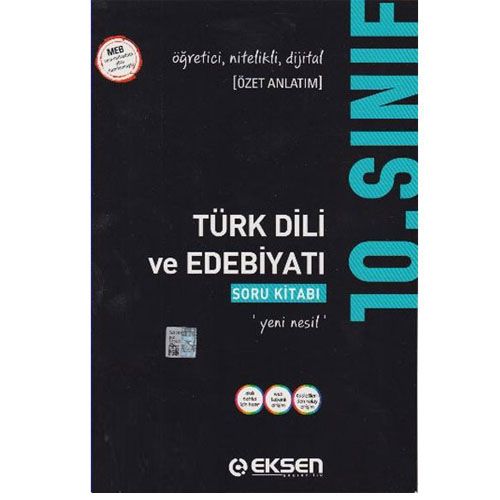 10. Sınıf Türk Dili ve Edebiyatı Soru Bankası Eksen Yayınları