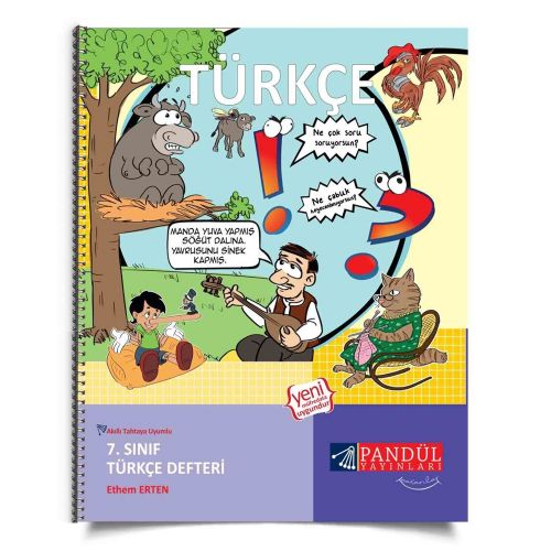 7. Sınıf Türkçe Defteri Pandül Yayınları