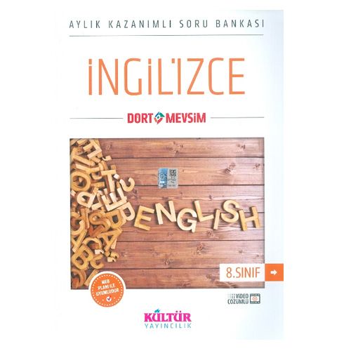 8. Sınıf İngilizce Soru Bankası Kültür Yayınları