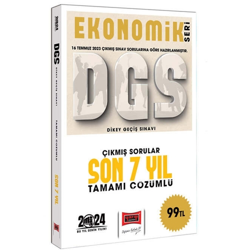 DGS Ekonomik Seri Çıkmış Sorular Tamamı Çözümlü Son 7 Yıl Yargı Yayınları 2024
