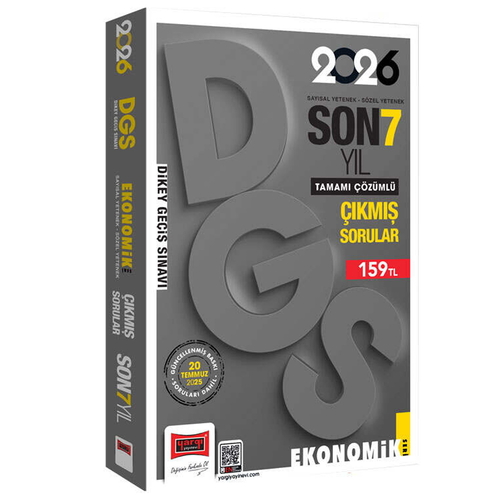 DGS Ekonomik Seri Son 7 Yıl Sayısal-Sözel Yetenek Çıkmış Sorular Yargı Yayınları 2026