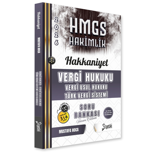 HMGS Hakimlik Hakkaniyet Vergi Hukuku Soru Bankası Yetki Yayınları 2026