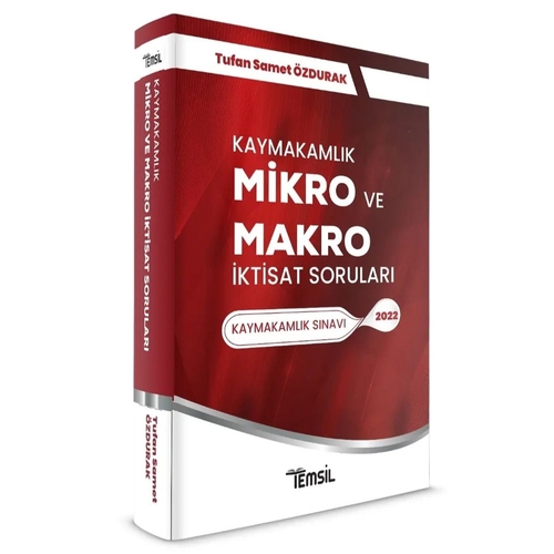 Kaymakamlık Mikro ve Makro İktisat Soruları Temsil Kitap Yayınları 2022