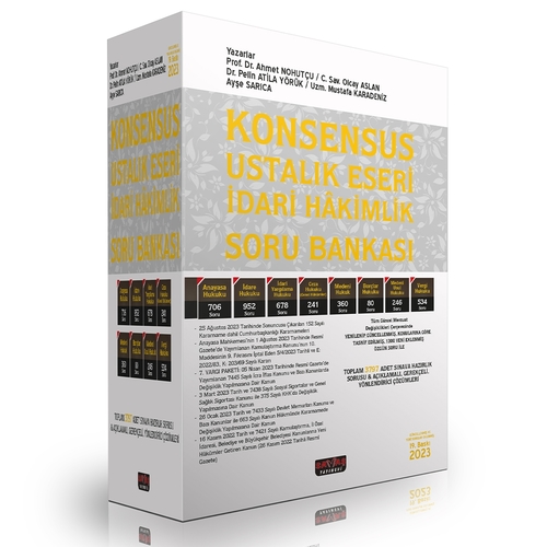 Kelepir Ürün İadesizdir - KONSENSUS Ustalık Eseri İdari Hakimlik Soru Bankası Savaş Yayınları 2023