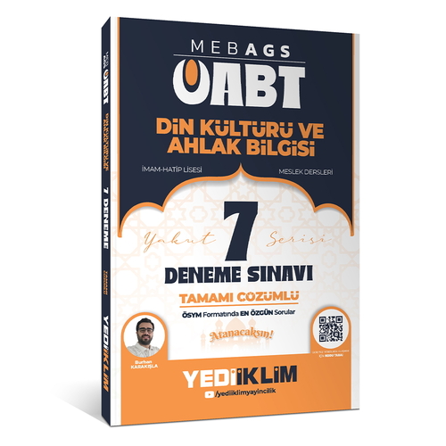 MEB AGS ÖABT Din Kültürü ve Ahlak Bilgisi Öğretmenliği 7 Deneme Sınavı Yediiklim Yayınları 2026