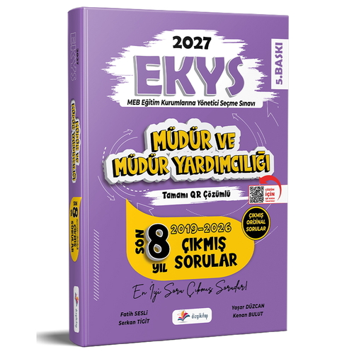 MEB EKYS Müdür ve Müdür Yardımcılığı Tamamı Qr Çözümlü Son 8 Yıl Çıkmış Sorular Dizgi Kitap Yayınları 2027