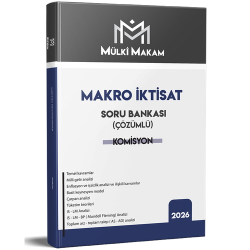 Mülki Makam Makro İktisat Soru Bankası Metin Hoca Yayınları 2026