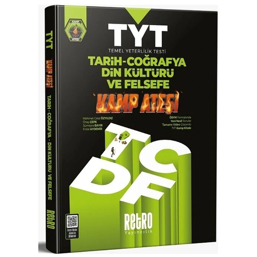 YKS TYT Tarih Coğrafya Din Kültürü ve Felsefe Kamp Ateşi Soru Bankası Retro Yayınları