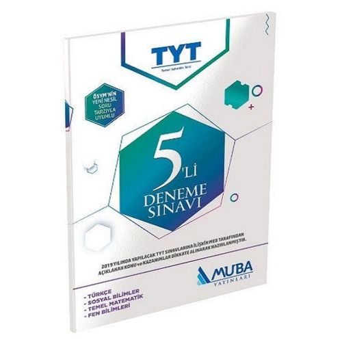 YKS TYT 5 li Deneme Sınavı Muba Yayınları