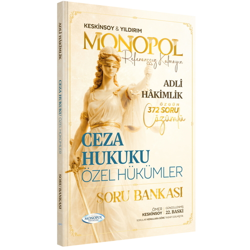 Adli Hakimlik Ceza Hukuku Özel Hükümler Özgün Çözümlü Soru Bankası Monopol Yayınları 2026