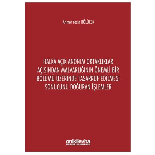 Halka Açık Anonim Ortaklıklar - Ahmet Yasin Bölücek