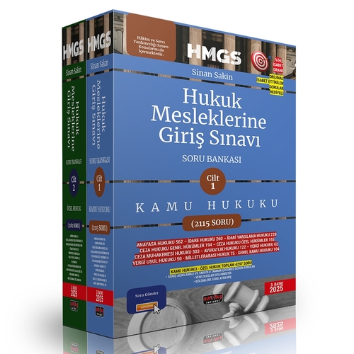 HMGS Hukuk Mesleklerine Giriş Sınavı Soru Bankası Savaş Yayınları Şubat 2025