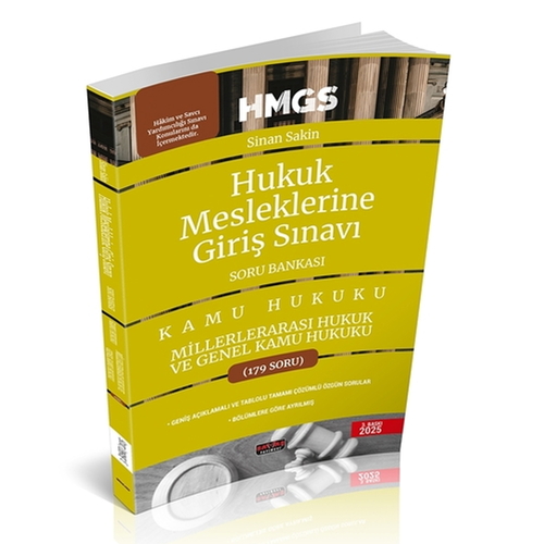 Kelepir Ürün İadesizdir - HMGS Milletlerarası Hukuk ve Genel Kamu Hukuku Soru Bankası Savaş Yayınları Şubat 2025