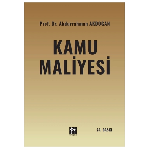 Kamu Maliyesi - Abdurrahman Akdoğan