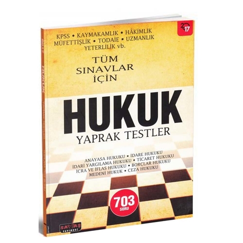 Kelepir Ürün İadesizdir - Tüm Sınavlar İçin Hukuk Yaprak Test Savaş Yayınları
