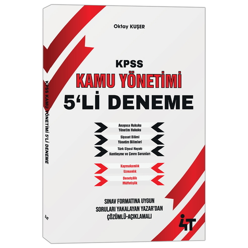 KPSS Kamu Yönetimi 5’Lİ Deneme 4T Yayınları 2026