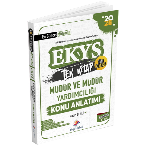 MEB EKYS Müdür ve Müdür Yardımcılığı Konu Anlatımı Dizgi Kitap Yayınları 2026