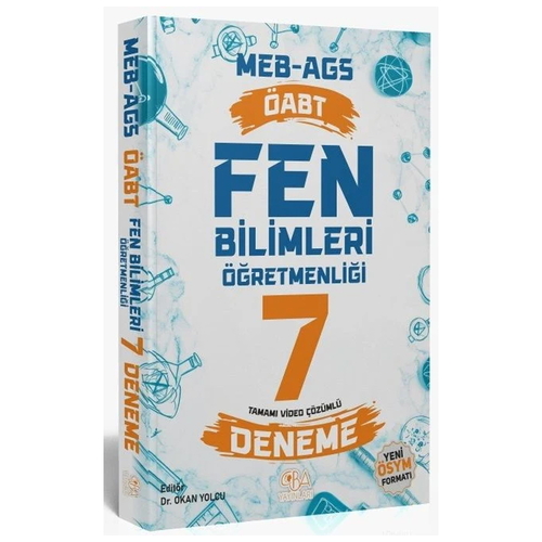 ÖABT MEB AGS Fen Bilimleri Öğretmenliği 7 Deneme Çözümlü CBA Yayınları 2025
