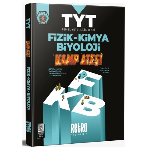 YKS TYT Fizik Kimya Biyoloji Kamp Ateşi Soru Bankası Retro Yayınları