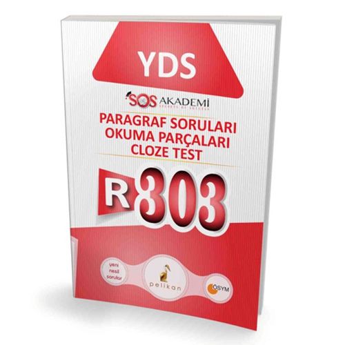 İngilizce YDS R-303 Paragraf Soruları Okuma Parçaları Cloze Test Pelikan Yayınları