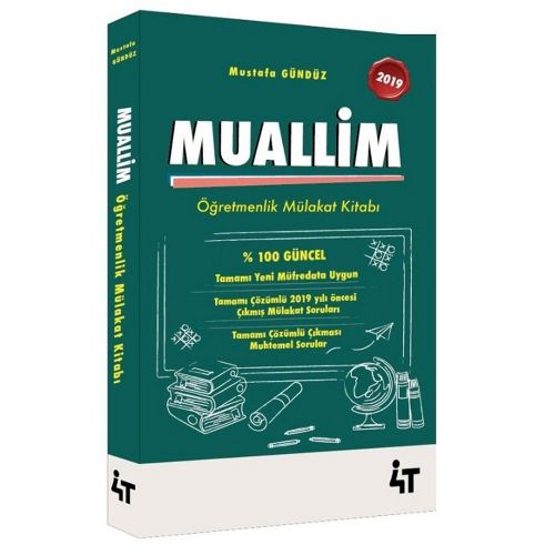 MUALLİM Öğretmenlik Mülakat Kitabı - Mustafa Gündüz 4T Yayınları