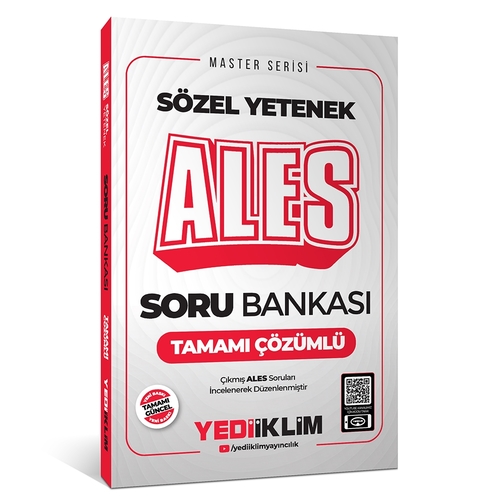 ALES Sözel Yetenek Tamamı Çözümlü Soru Bankası Yediiklim Yayınları 2025