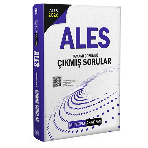 ALES Tamamı Çözümlü Çıkmış Sorular Pegem Akademi Yayınları 2026
