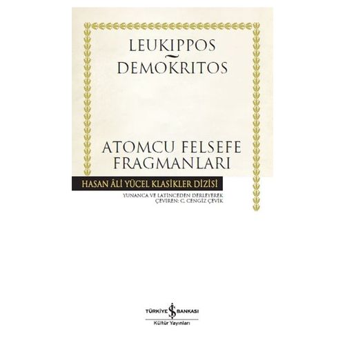 Atomcu Felsefe Fragmanları - Leukippos, Demokritos