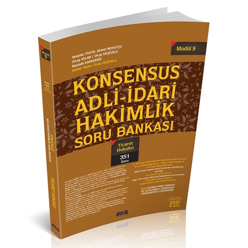 KONSENSUS Adli İdari Modül 9 Ticaret Hukuku Soru Bankası 2021