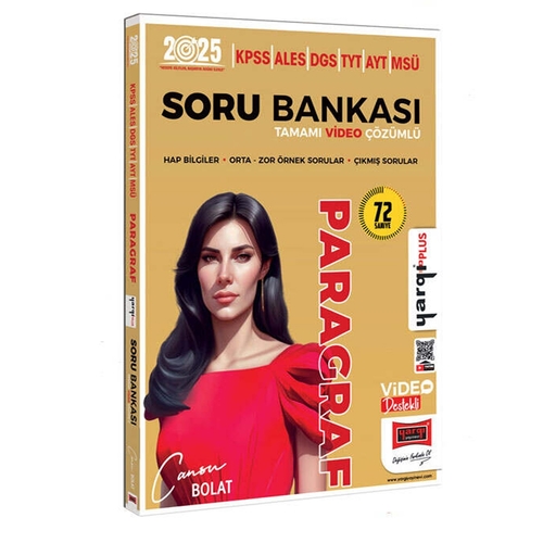 KPSS ALES DGS TYT AYT MSÜ Tamamı Video Çözümlü Paragraf Soru Bankası Yargı Yayınları 2025