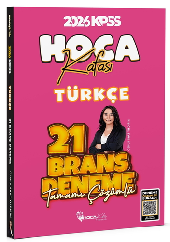 KPSS Türkçe 21 Deneme Tamamı Çözümlü Hoca Kafası Yayınları 2026