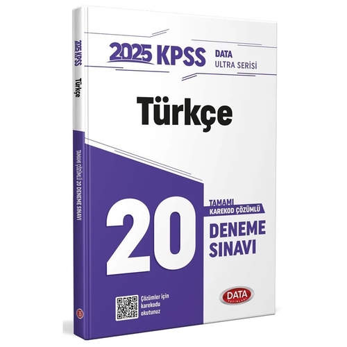 KPSS Ultra Serisi Türkçe 20 Deneme Sınavı Data Yayınları 2025