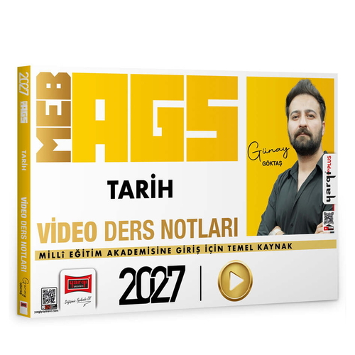 MEB AGS Öğretmen Adayları İçin Tarih Video Ders Notları Yargı Yayınları 2027