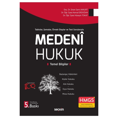 Medeni Hukuk Temel Bilgiler - Sinan Sami Akkurt, Kemal Erdoğan, Hüseyin Tokat
