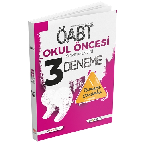 ÖABT Okul Öncesi Öğretmenliği 3 Deneme Çözümlü İndeks Akademi Yayınları 2021