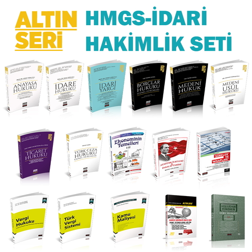 Altın Seri HMGS-İdari Hakim Yardımcılığı Sınavı Hazırlık Konu Anlatımlı Seti 2026