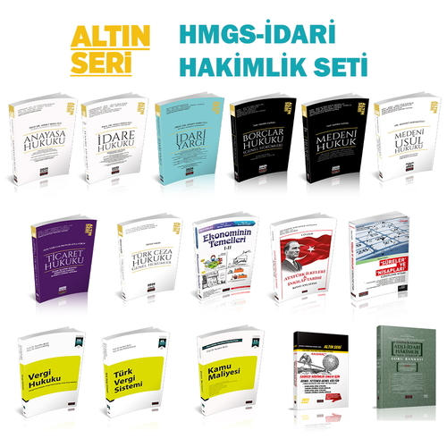 Altın Seri HMGS-İdari Hakim Yardımcılığı Sınavı Hazırlık Konu Anlatımlı Seti 2026