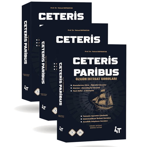 Ceteris Paribus İktisat Soruları Yüksel Bilgili 4T Yayınları 2025