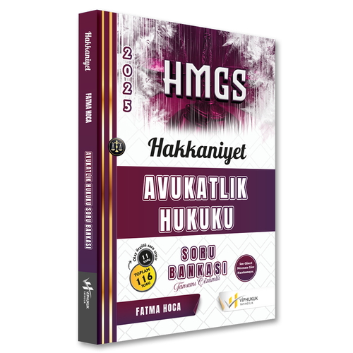 HMGS Hakimlik Hakkaniyet Avukatlık Hukuku Soru Bankası VİPHukuk Yayınları 2025
