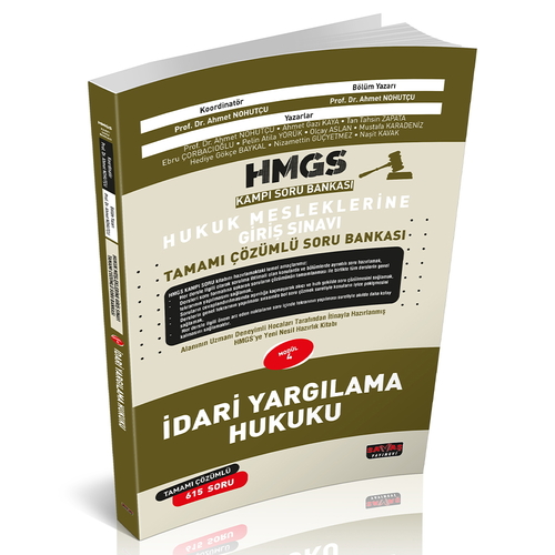 Kelepir Ürün İadesizdir - HMGS Kampı İdari Yargılama Hukuku Tamamı Çözümlü Soru Bankası Savaş Yayınları 2025