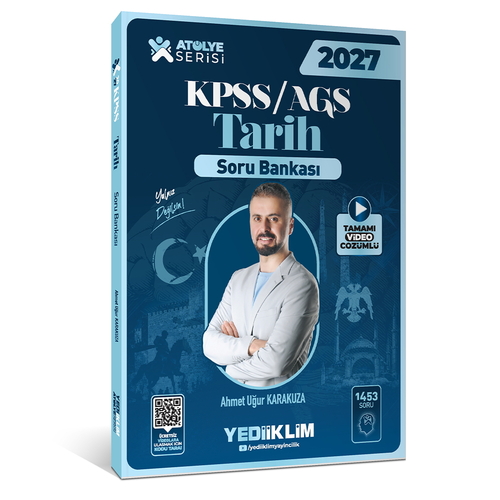 KPSS AGS Genel Kültür Atölye Serisi Tarih Soru Bankası Yediiklim Yayınları 2027