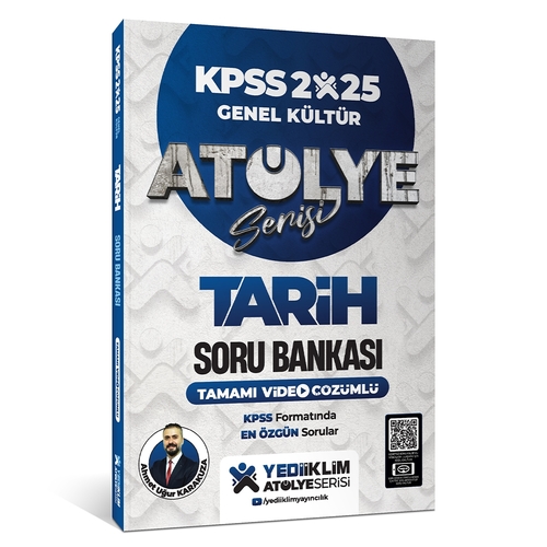 KPSS Genel Kültür Atölye Serisi Tarih Soru Bankası Yediiklim Yayınları 2025