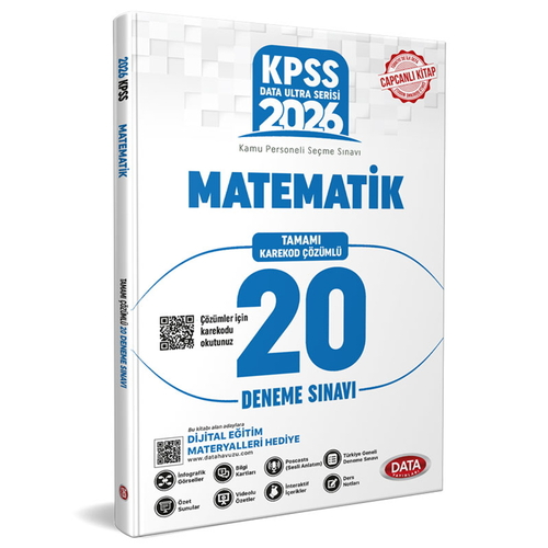 KPSS Ultra Serisi Matematik 20 Deneme Sınavı Data Yayınları 2026