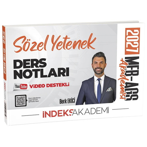 MEB-AGS Akademisi Sözel Yetenek Video Ders Notları İndeks Akademi Yayınları 2027