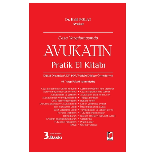 Ceza Yargılamasında Avukatın Pratik El Kitabı - Halil Polat