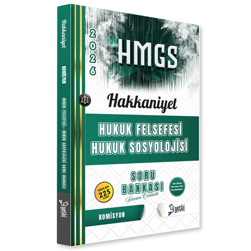 HMGS Hakimlik Hakkaniyet Hukuk Felsefesi Hukuk Sosyolojisi Soru Bankası Yetki Yayınları 2026