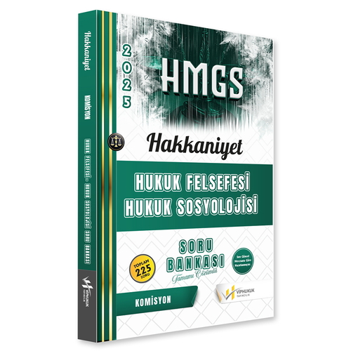HMGS Hakimlik Hakkaniyet Hukuk Felsefesi Hukuk Sosyolojisi Soru Bankası VİPHukuk Yayınları 2025