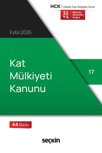 Kat Mülkiyeti Kanunu - Seçkin Yayınevi Kanun Metinleri Eylül 2026