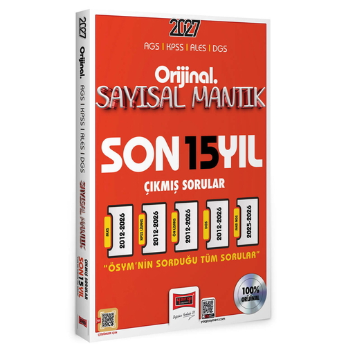 KPSS AGS ALES DGS Orijinal Sayısal Mantık Son 15 Yıl Çıkmış Sorular Yargı Yayınları 2027