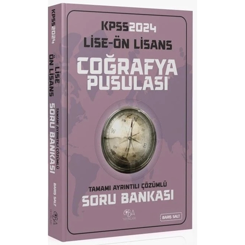 KPSS Lise Ön Lisans Coğrafyanın Pusulası Soru Bankası CBA Yayınları 2024